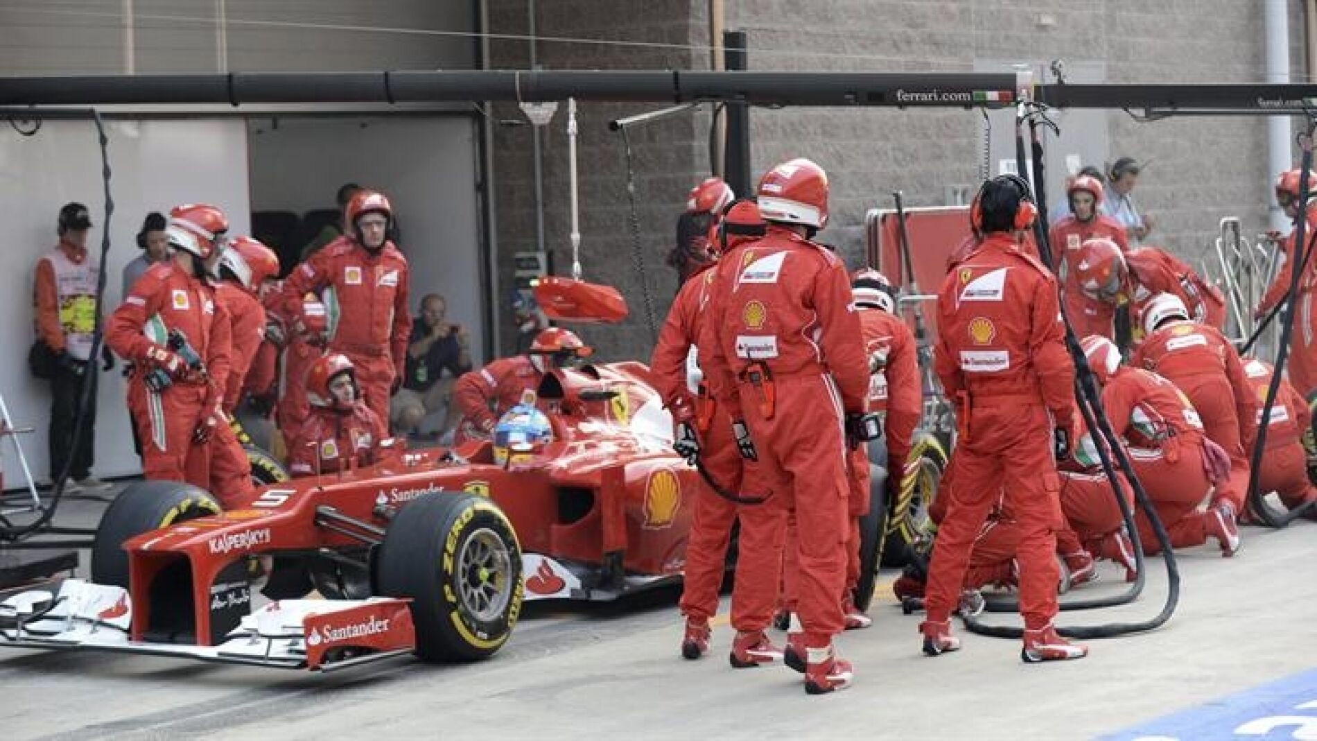 Pit stop de Ferrari en Corea
