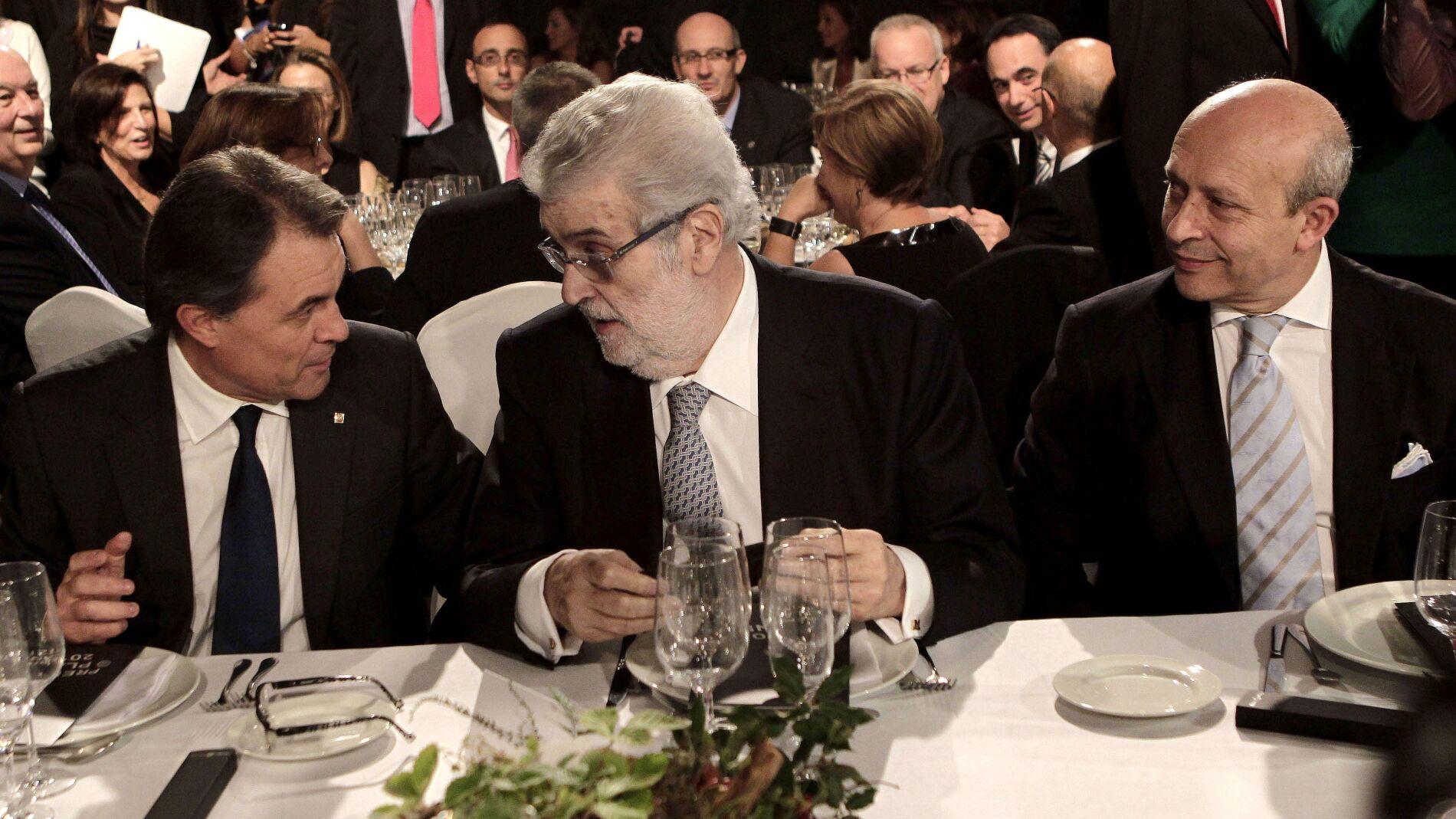 Jos&eacute; Ignacio Wert, Artur Mas y Jos&eacute; Manuel Lara