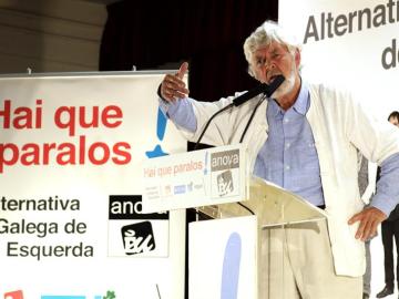 El candidato de Alternativa Galega de Esquerda a la presidencia de la Xunta, Xosé Manuel Beiras