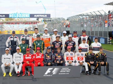 Parrilla de pilotos del Mundial de Fórmula 1 de 2012.