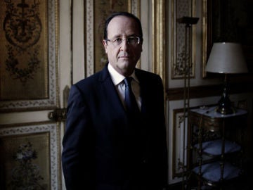François Hollande, durante la entrevista