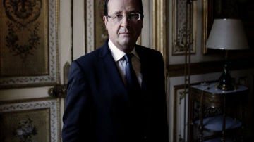 François Hollande, durante la entrevista