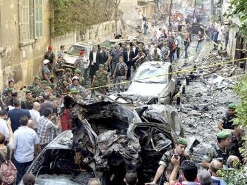 Imagen de Beirut tras la explosión del coche bomba