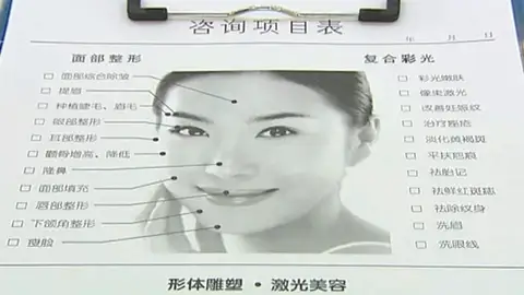 Furor en China por la estética Furor en China por la estética