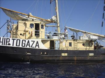 El barco Estelle transportaba ayuda humanitaria a Gaza