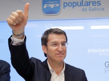 El presidente de la Xunta, y candidato a la reelección por el PP, Alberto Núñez Feijóo