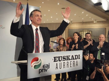 Íñigo Urkullu, tras la victoria en las elecciones en el País Vasco