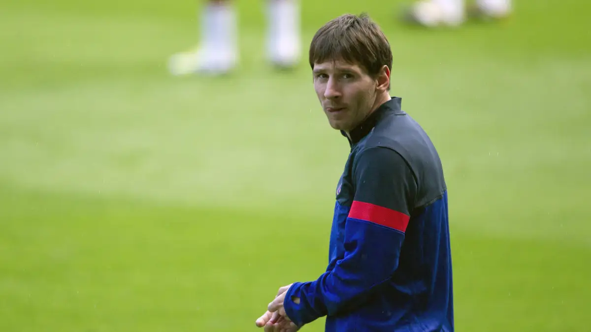 Messi, en un entrenamiento del FC Barcelona Messi, en un entrenamiento del FC Barcelona
