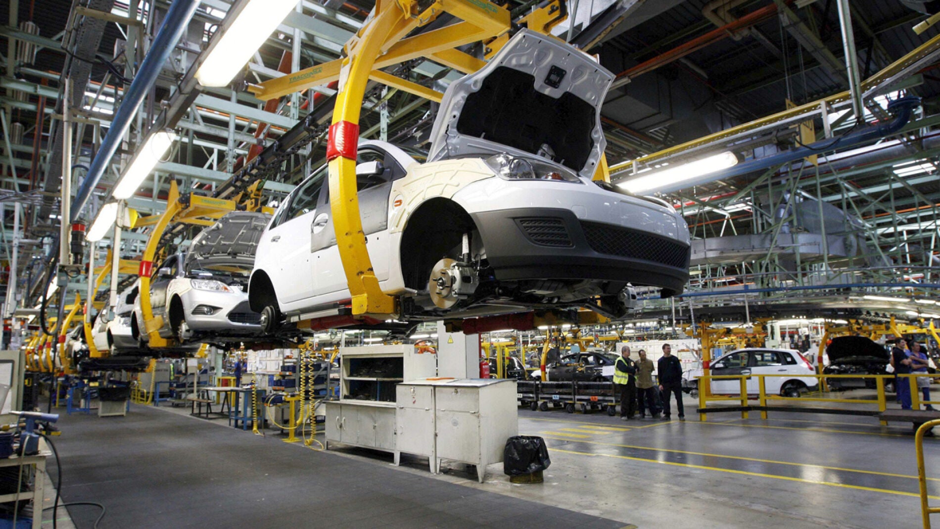 Cadena de montaje en la planta de Ford en Valencia
