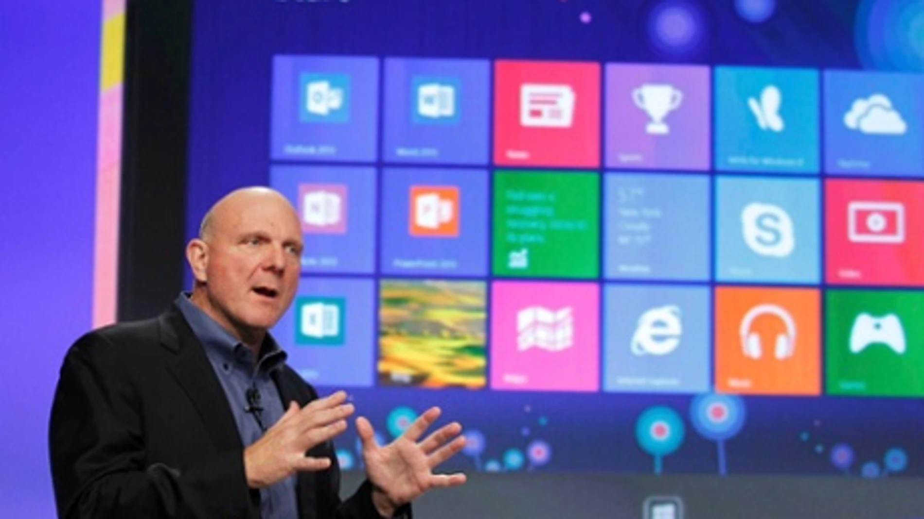Steve Ballmer durante la presentación Steve Ballmer durante la presentación