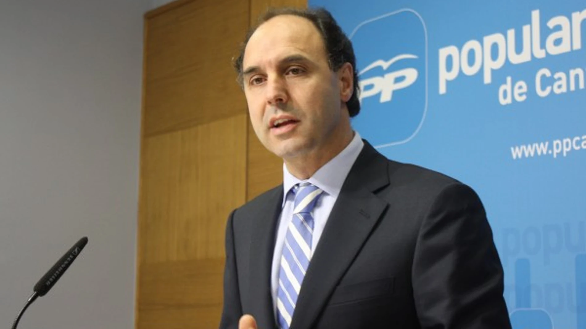 El presidente Ignacio Diego, del PP El presidente Ignacio Diego, del PP