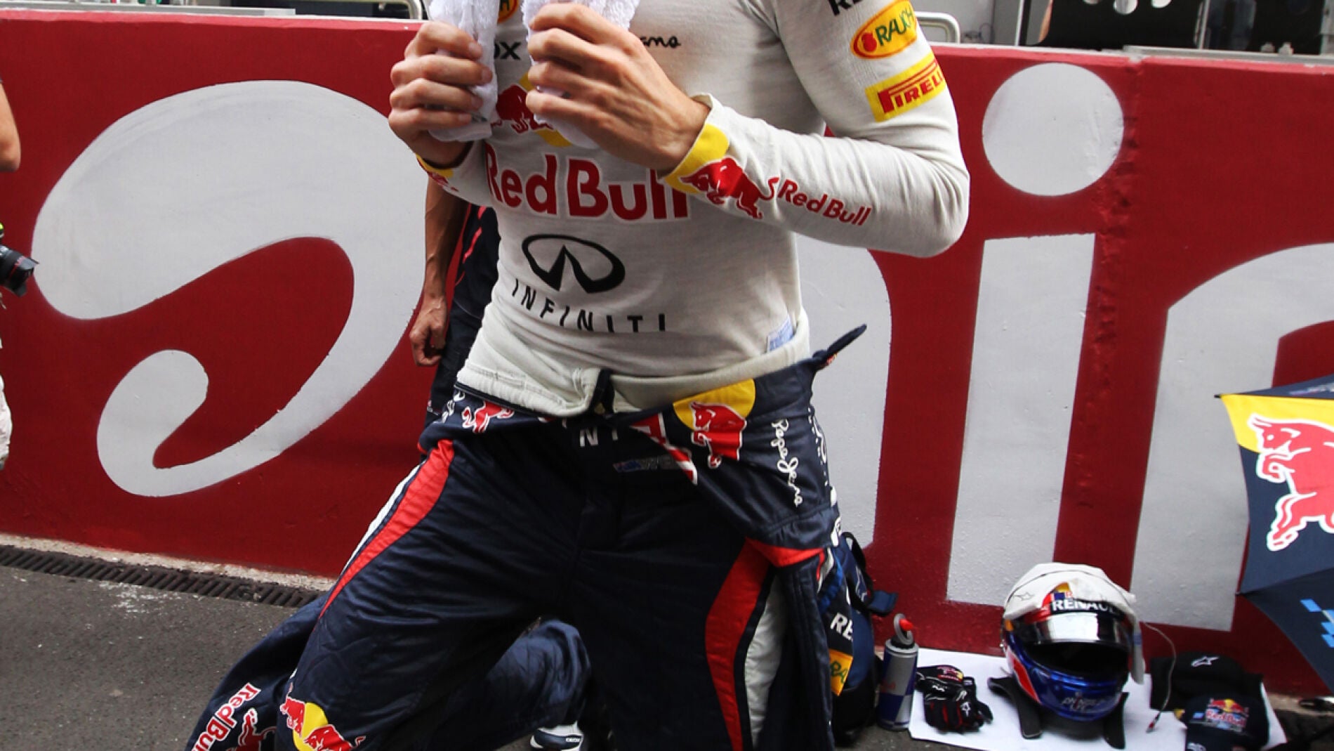 Webber, con aspecto relajado