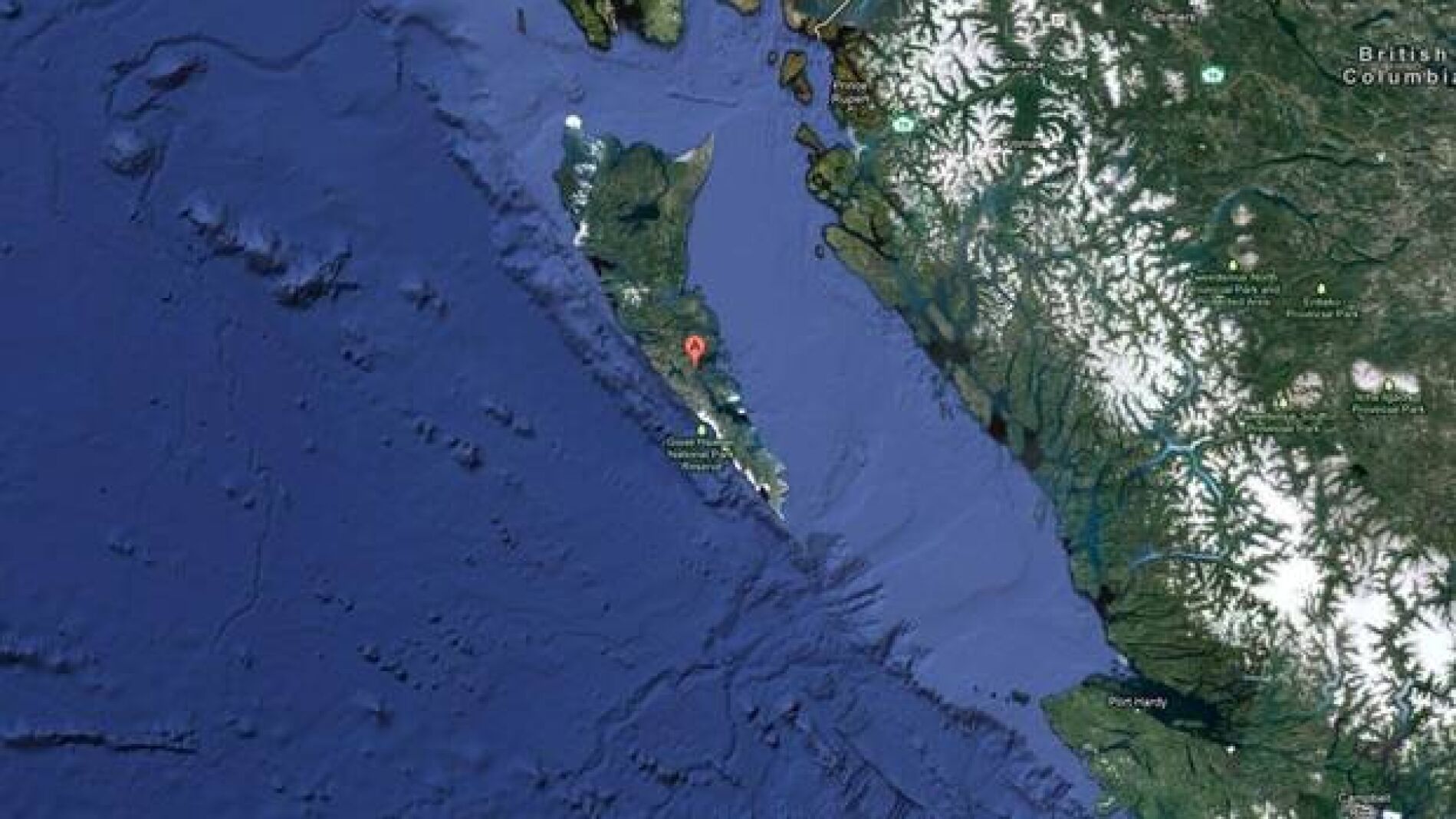 Costa oeste de Canad&aacute; y Estados Unidos