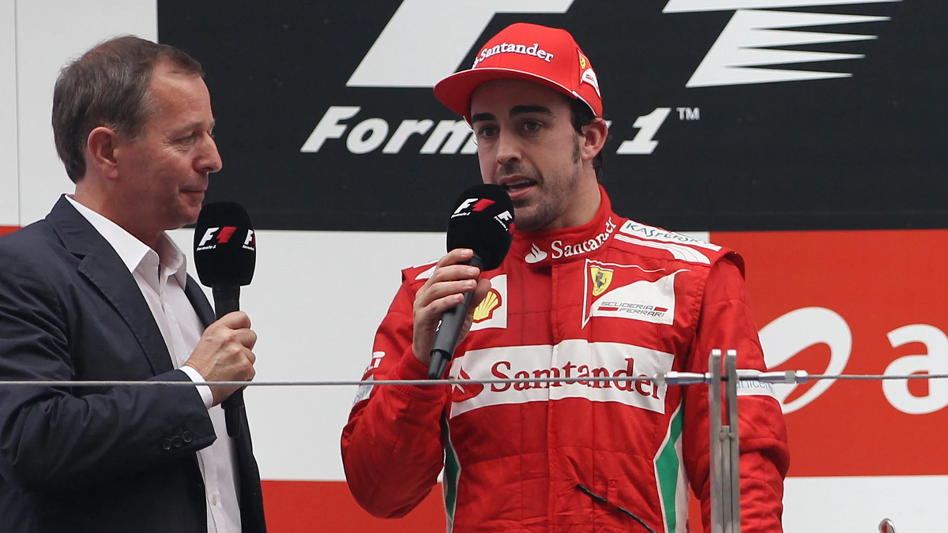 Alonso en el podio