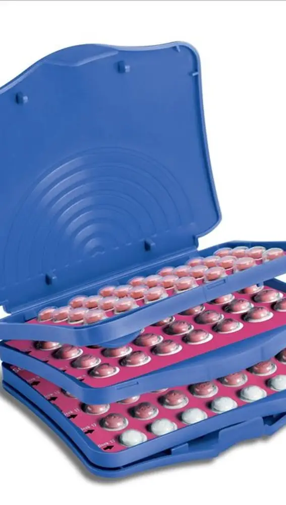 Dispensador de píldoras anticonceptivas.