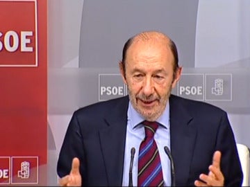 Rubalcaba tras la Ejecutiva Federal del PSOE