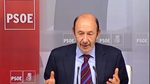 Rubalcaba tras la Ejecutiva Federal del PSOE Rubalcaba tras la Ejecutiva Federal del PSOE