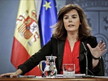 Soraya Sáenz de Santamaría, en el Consejo de Ministros del 2 de noviembre