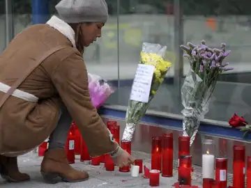 Homenaje a las víctimas en el Madrid Arena Homenaje a las víctimas en el Madrid Arena