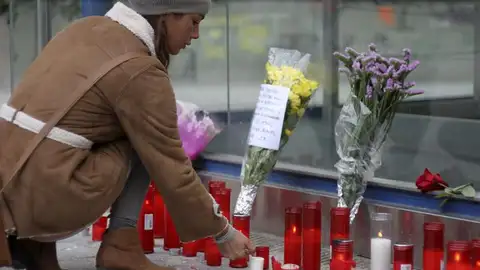 Homenaje a las víctimas en el Madrid Arena Homenaje a las víctimas en el Madrid Arena