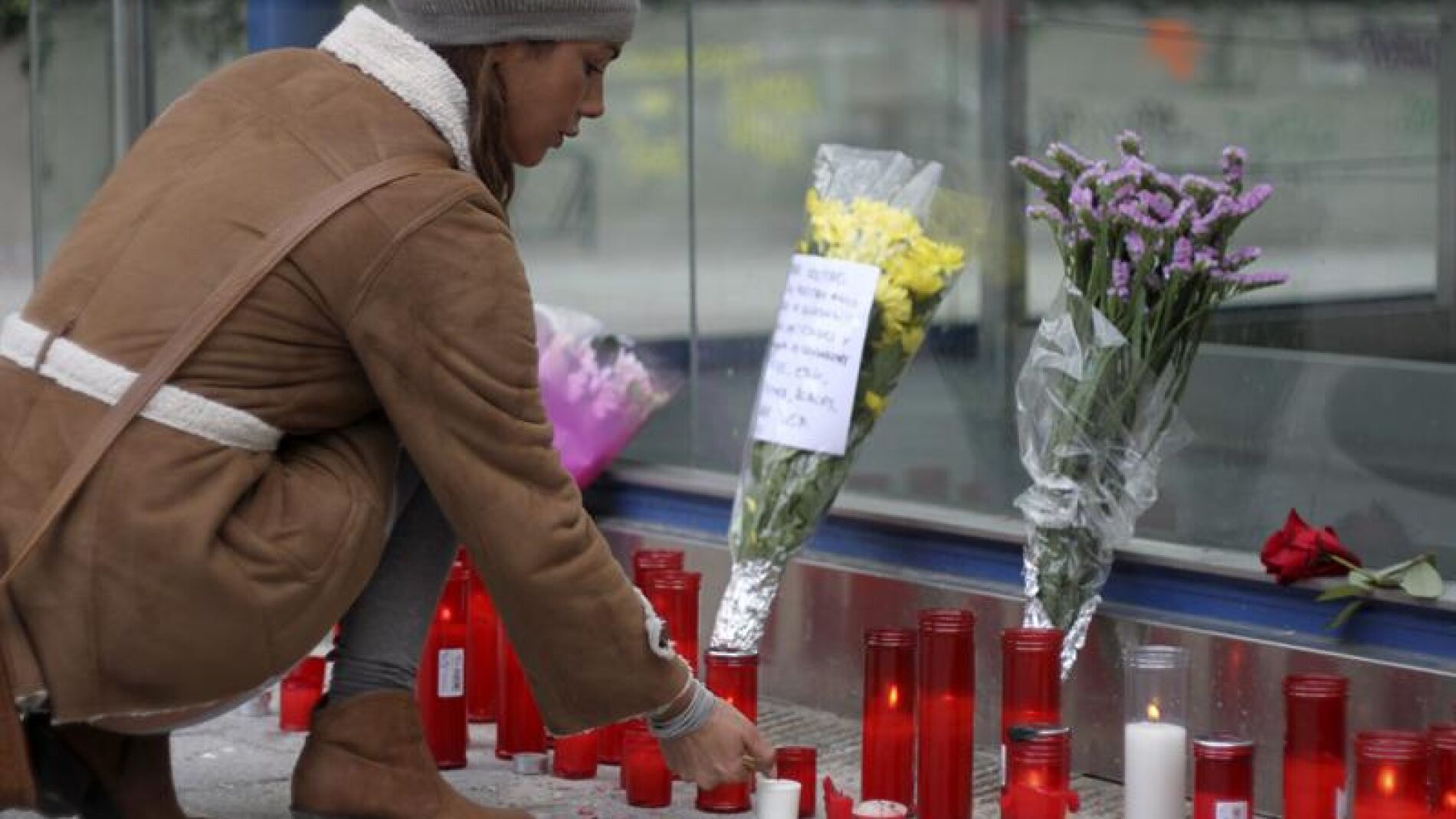Homenaje a las v&iacute;ctimas en el Madrid Arena