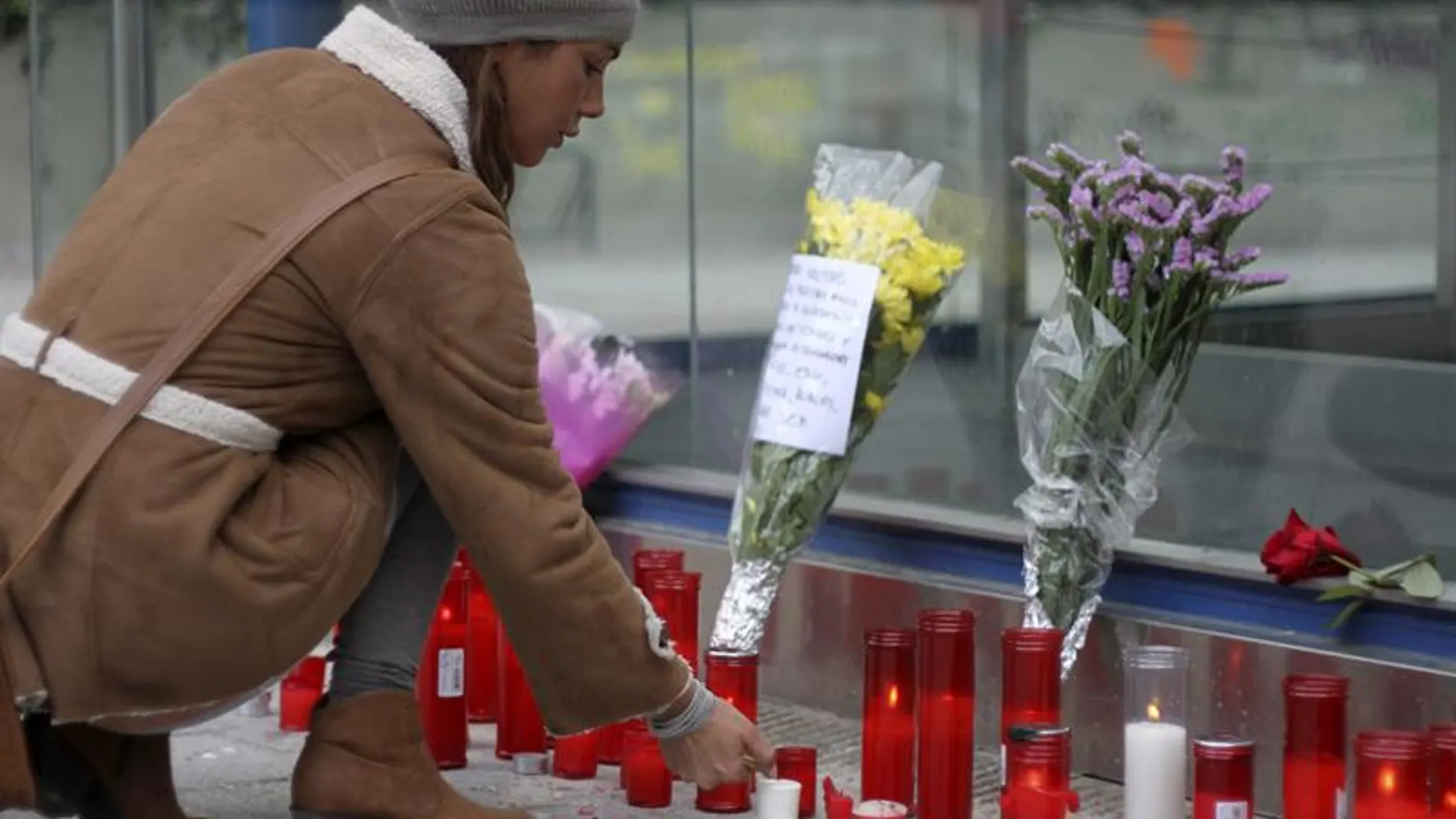 Homenaje a las víctimas en el Madrid Arena Homenaje a las víctimas en el Madrid Arena