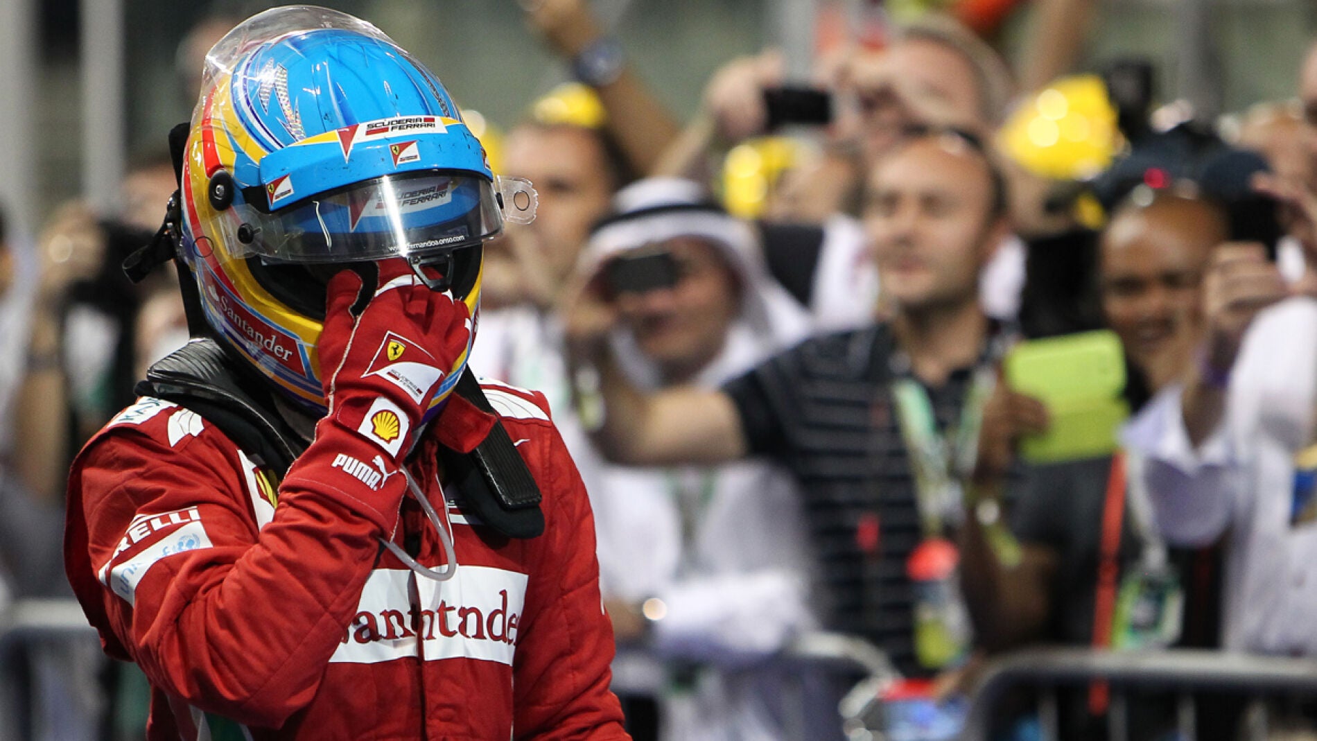 Alonso, tras la carrera en Yas Marina