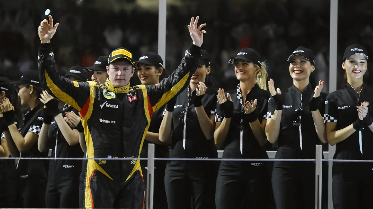 Raikkonen celebra su victoria