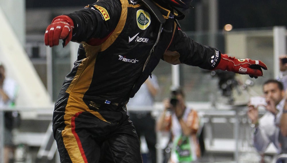 Raikkonen, encima del Lotus