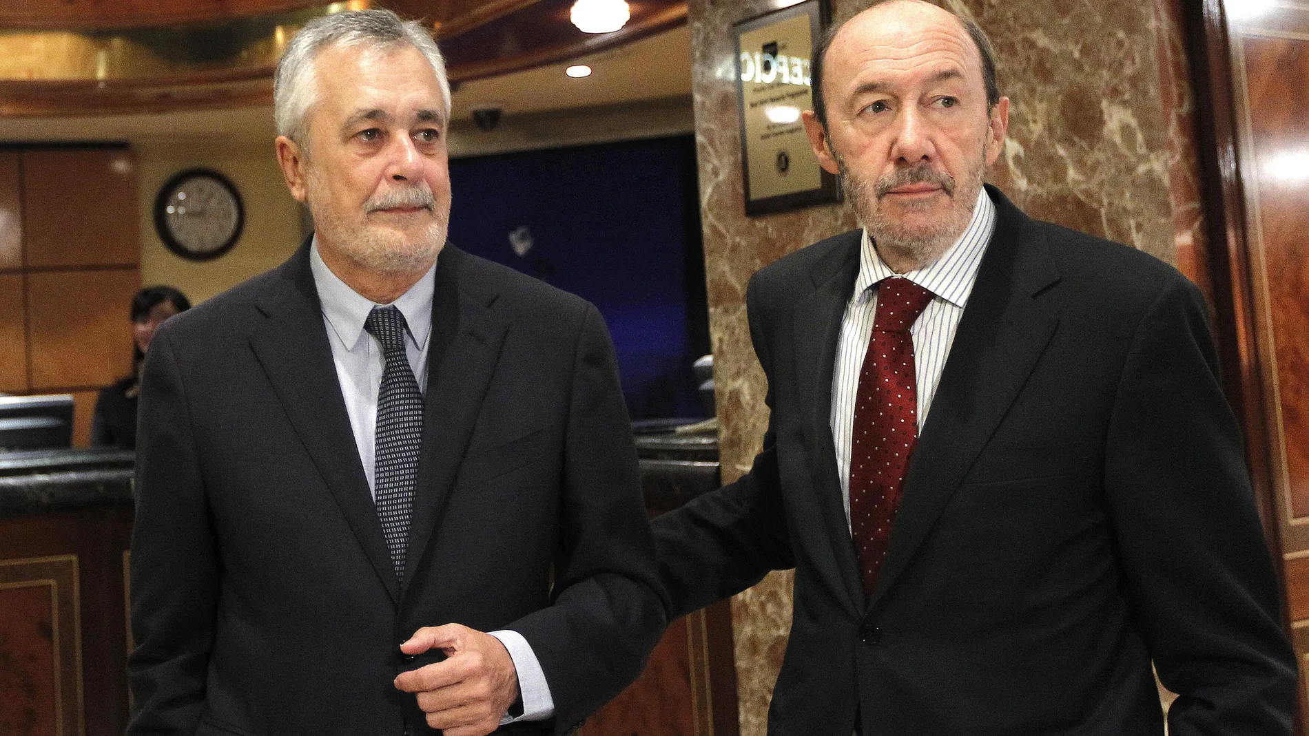José Antonio Griñán y Alfredo Pérez Rubalcaba José Antonio Griñán y Alfredo Pérez Rubalcaba