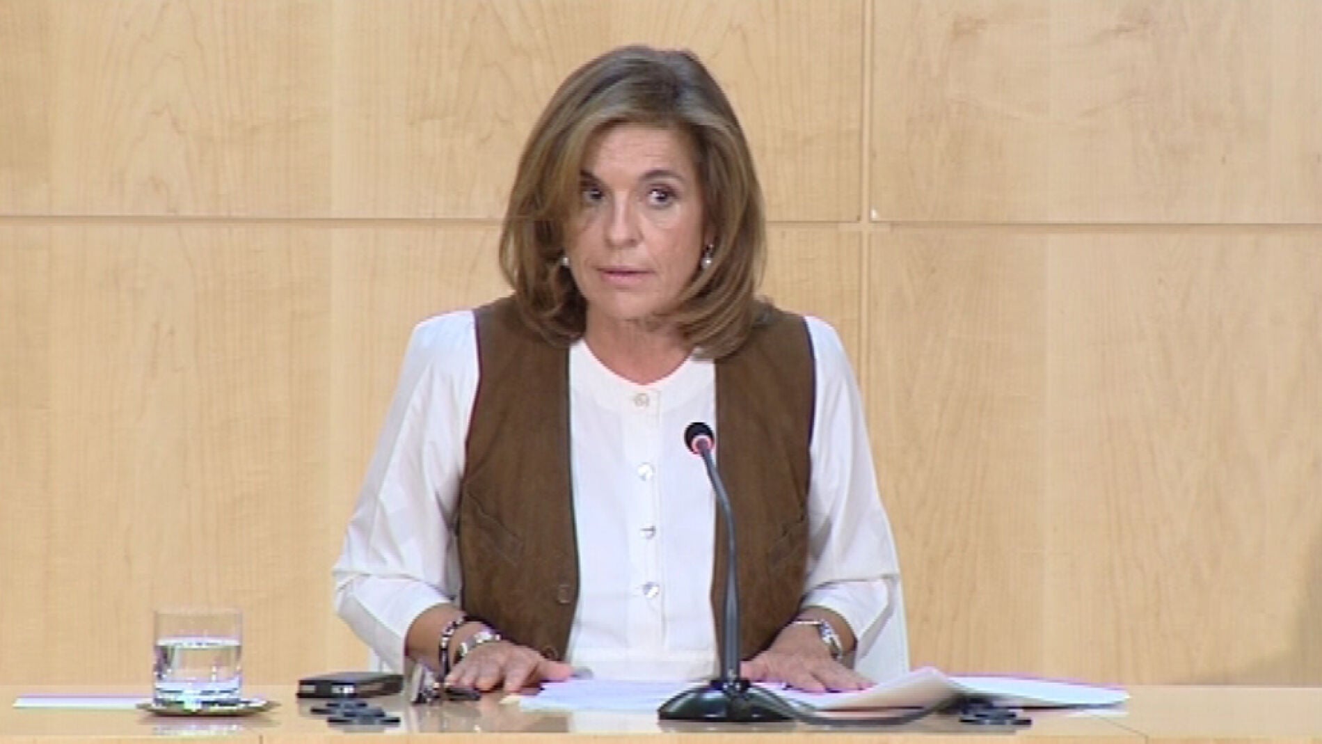 Ana Botella, en rueda de prensa