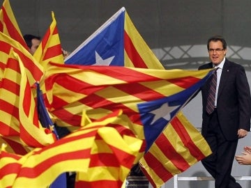 Artur Mas, en medio de la campaña electoral.