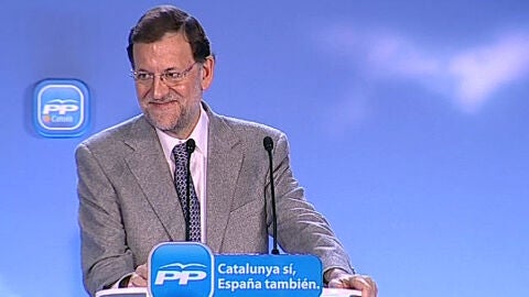 Mariano Rajoy fue interrumpido por un grupo de manifestantes en Tarragona
