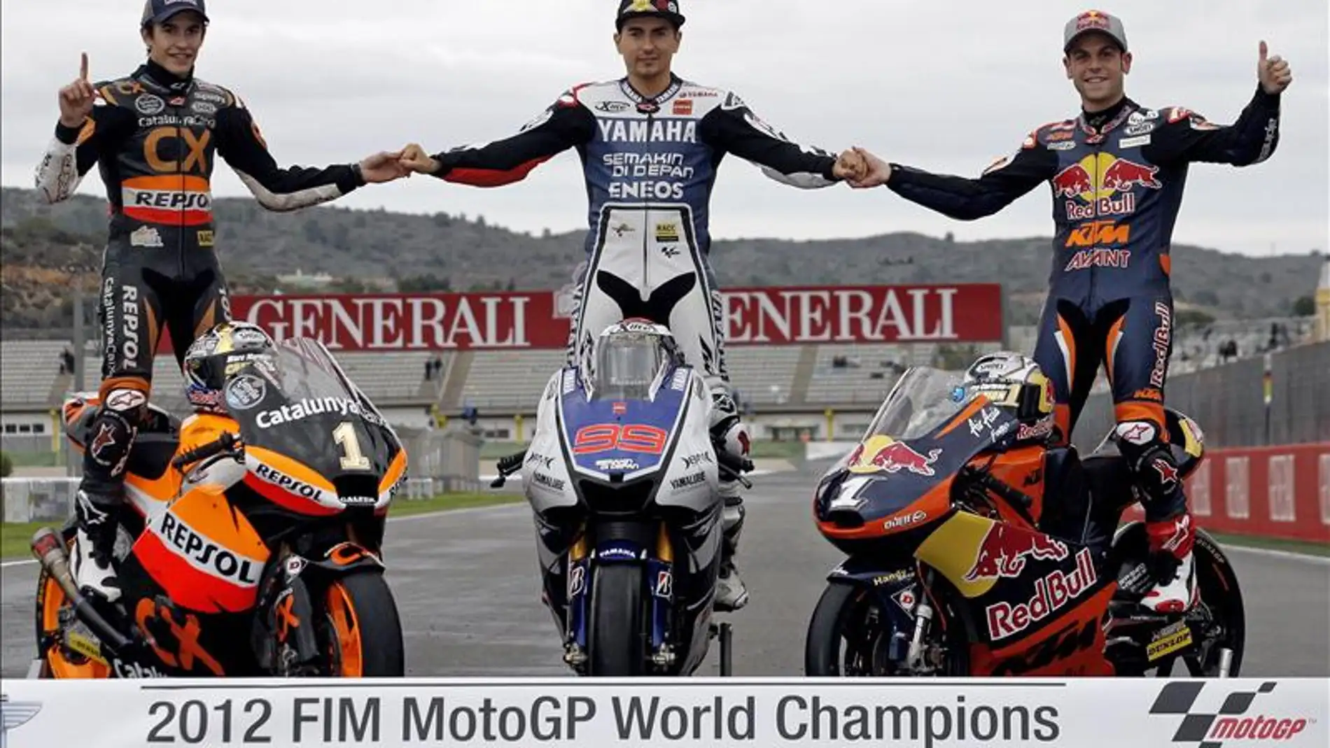 Ganadores del Mundial de Motociclismo 2012