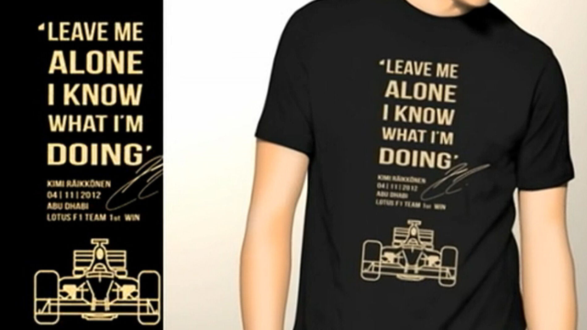 Frase publicitaria de Kimi Raikkonen