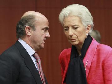 Luis de Guindos y Christine Lagarde