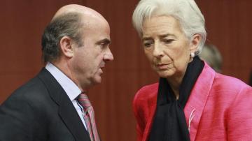 Luis de Guindos y Christine Lagarde