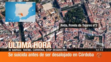 Un hombre se suicida en Córdoba el día en el que iban a ejecutar su desahucio