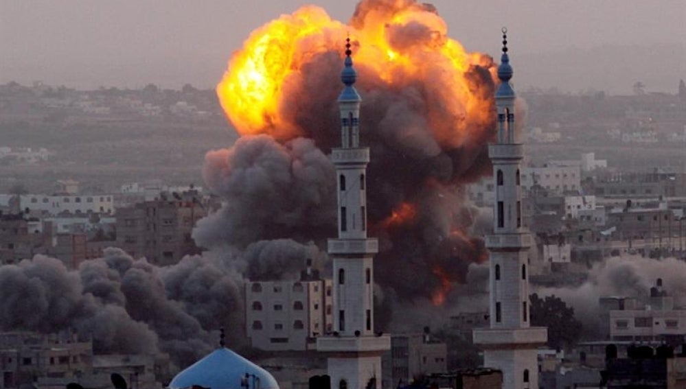 Bombardeo en Israel