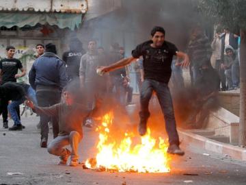 Protestas palestinas en Hebron