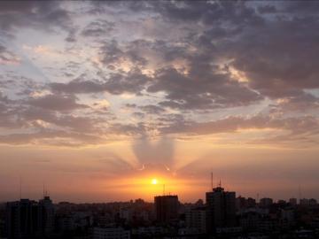 Vista de la ciudad de Gaza