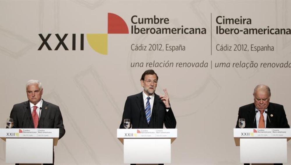 Mariano Rajoy, durante la Cumbre Iberoamericana.