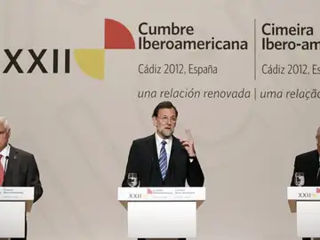 Mariano Rajoy, durante la Cumbre Iberoamericana. Mariano Rajoy, durante la Cumbre Iberoamericana.