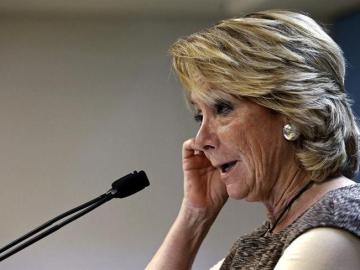 Esperanza Aguirre, tras presidir el comité de dirección del PP madrileño