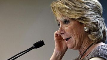 Esperanza Aguirre, tras presidir el comité de dirección del PP madrileño