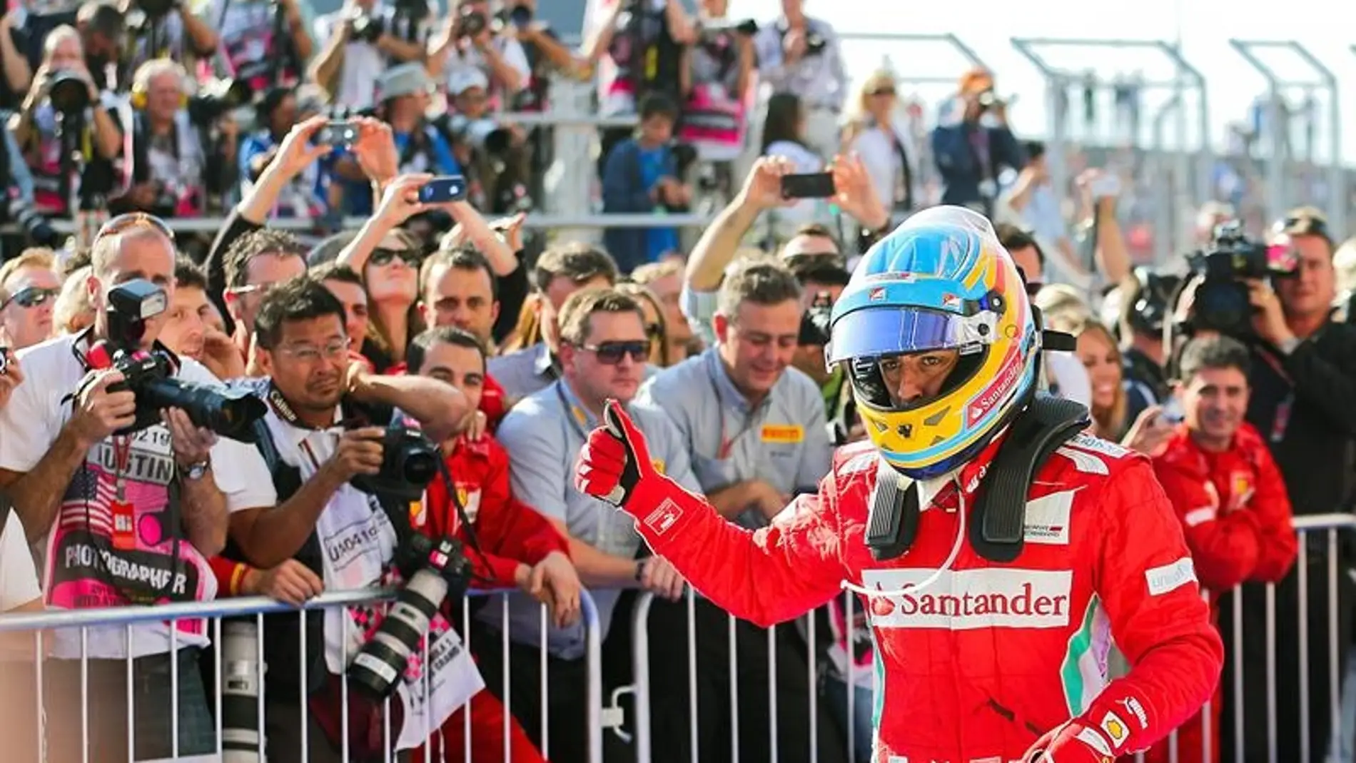 Fernando Alonso tras la carrera de Austin