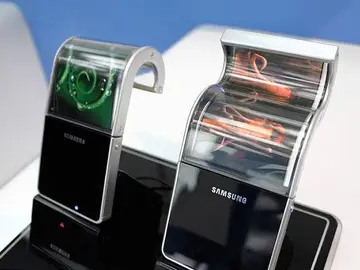 Prototipo de móvil con pantalla flexible de Samsung Prototipo de móvil con pantalla flexible de Samsung