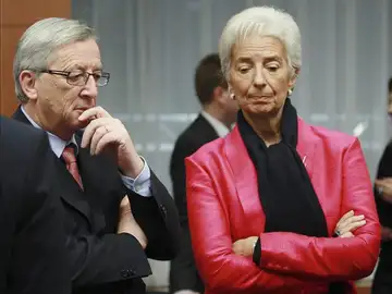 Jean Claude Juncker y Christine Lagarde Jean Claude Juncker y Christine Lagarde