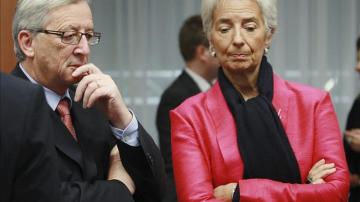 Jean Claude Juncker y Christine Lagarde