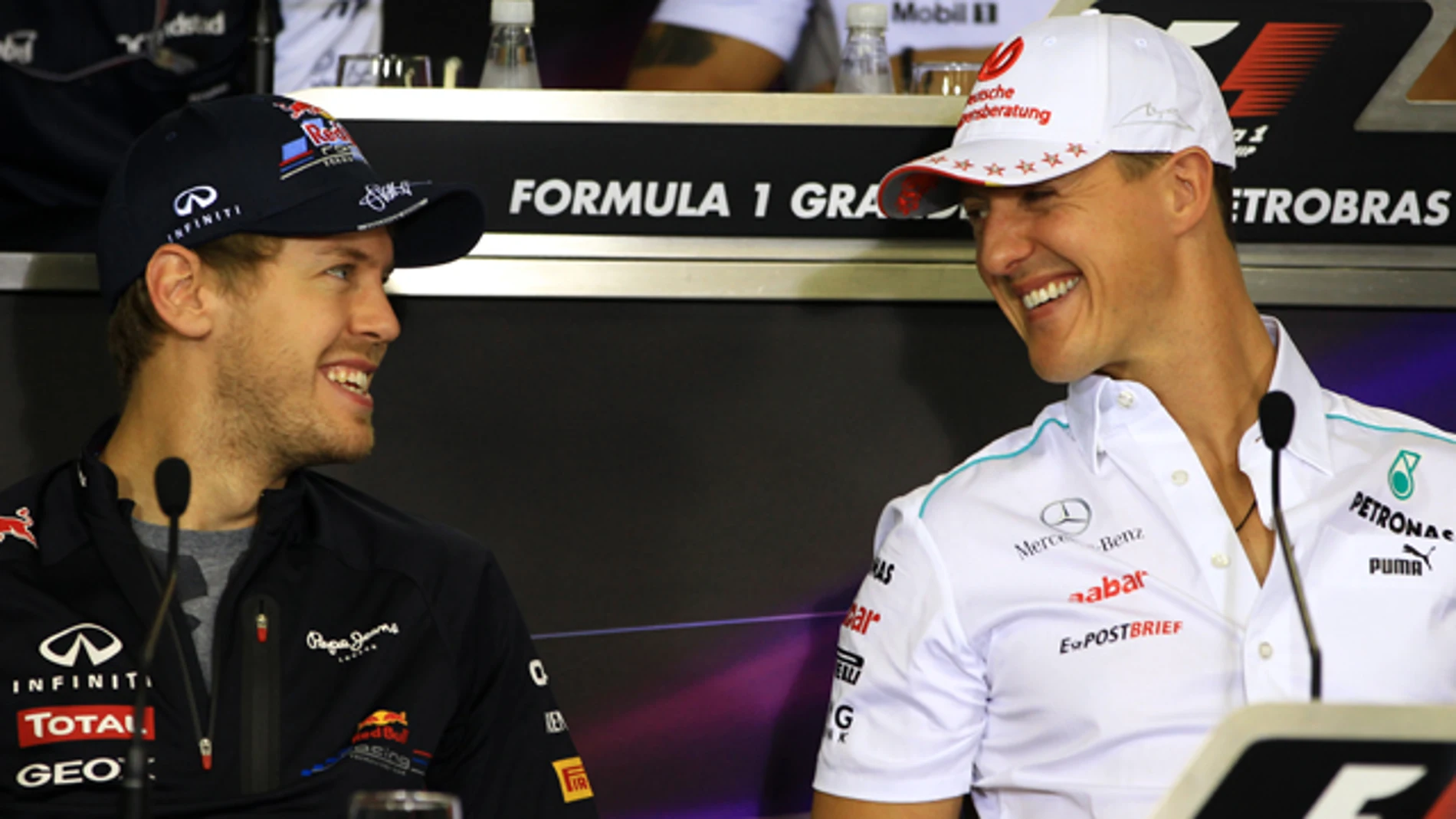 Sebastian Vettel y Michael Schumacher